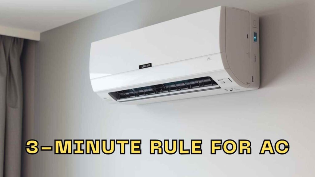 3 minute rule for air conditioner explained img
