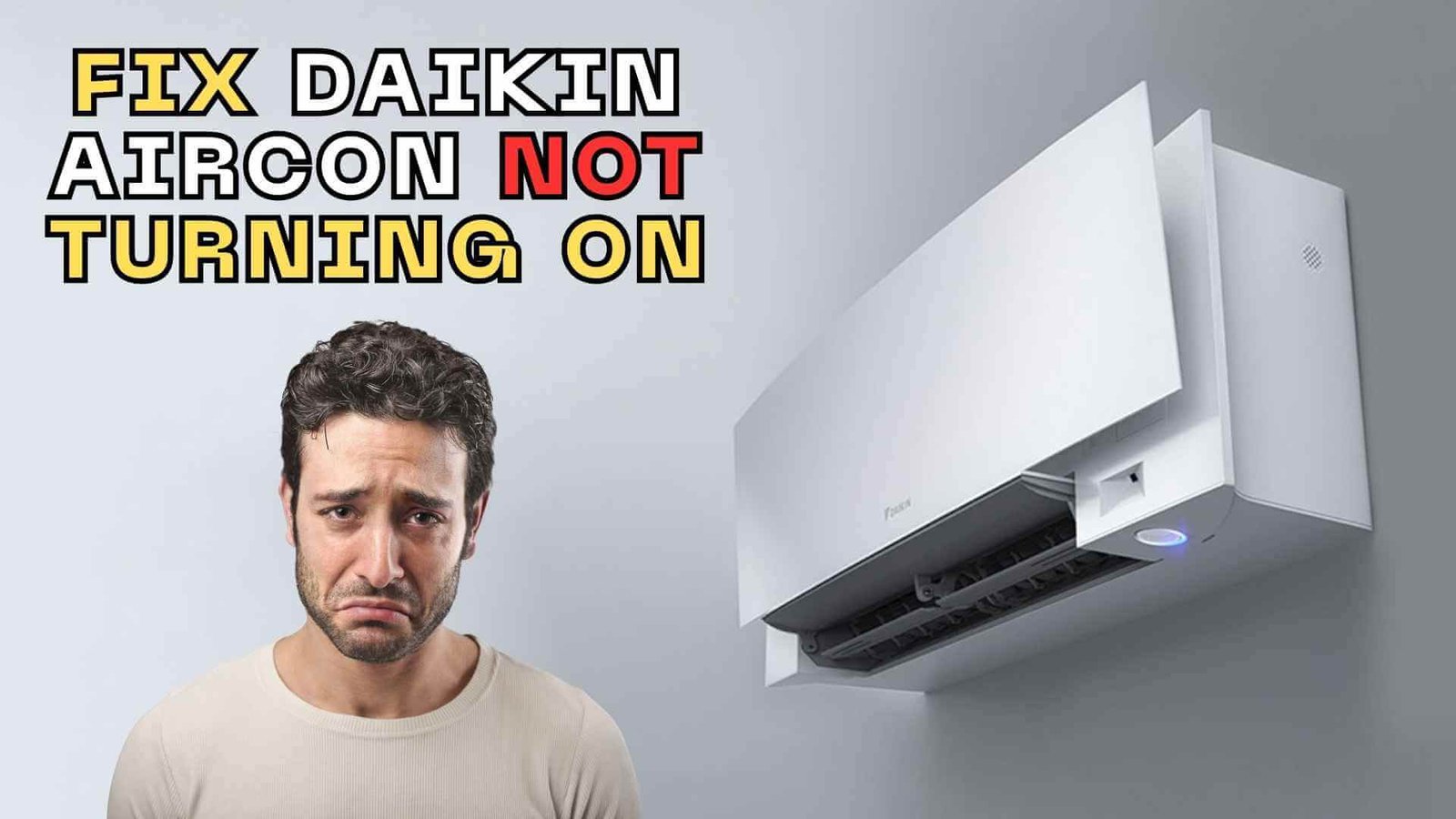 fixing daikon air conditioner not turning on problem img