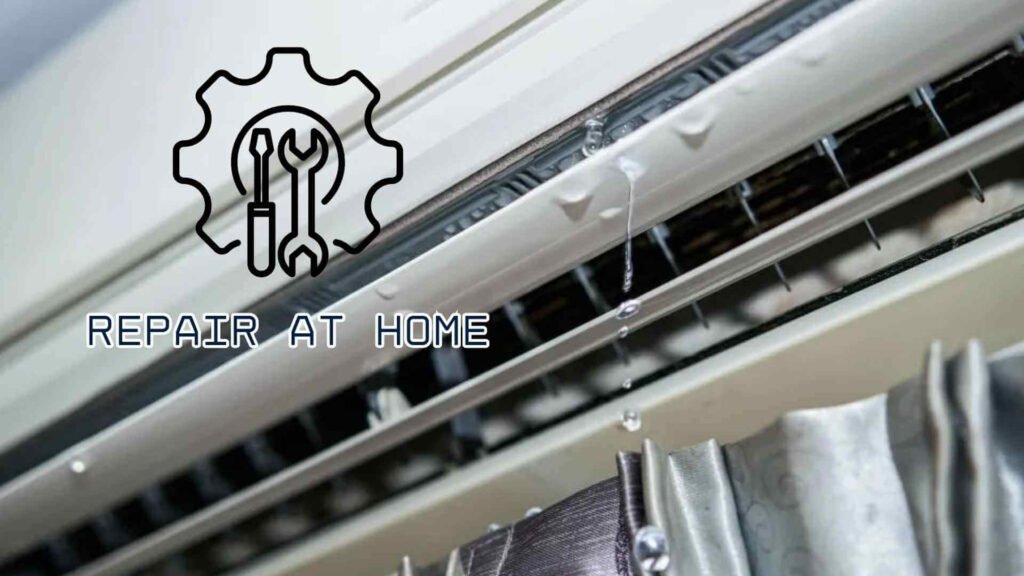 Why Your Window Air Conditioner’s Front Is Leaking Water: Top Causes & their Solutions window air conditioner frontal water leakage repair at home explained img